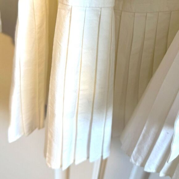 NWT Ramy Brook “Kayleigh” long sleeve white cotton mini dress Size M - Picture 11 of 13